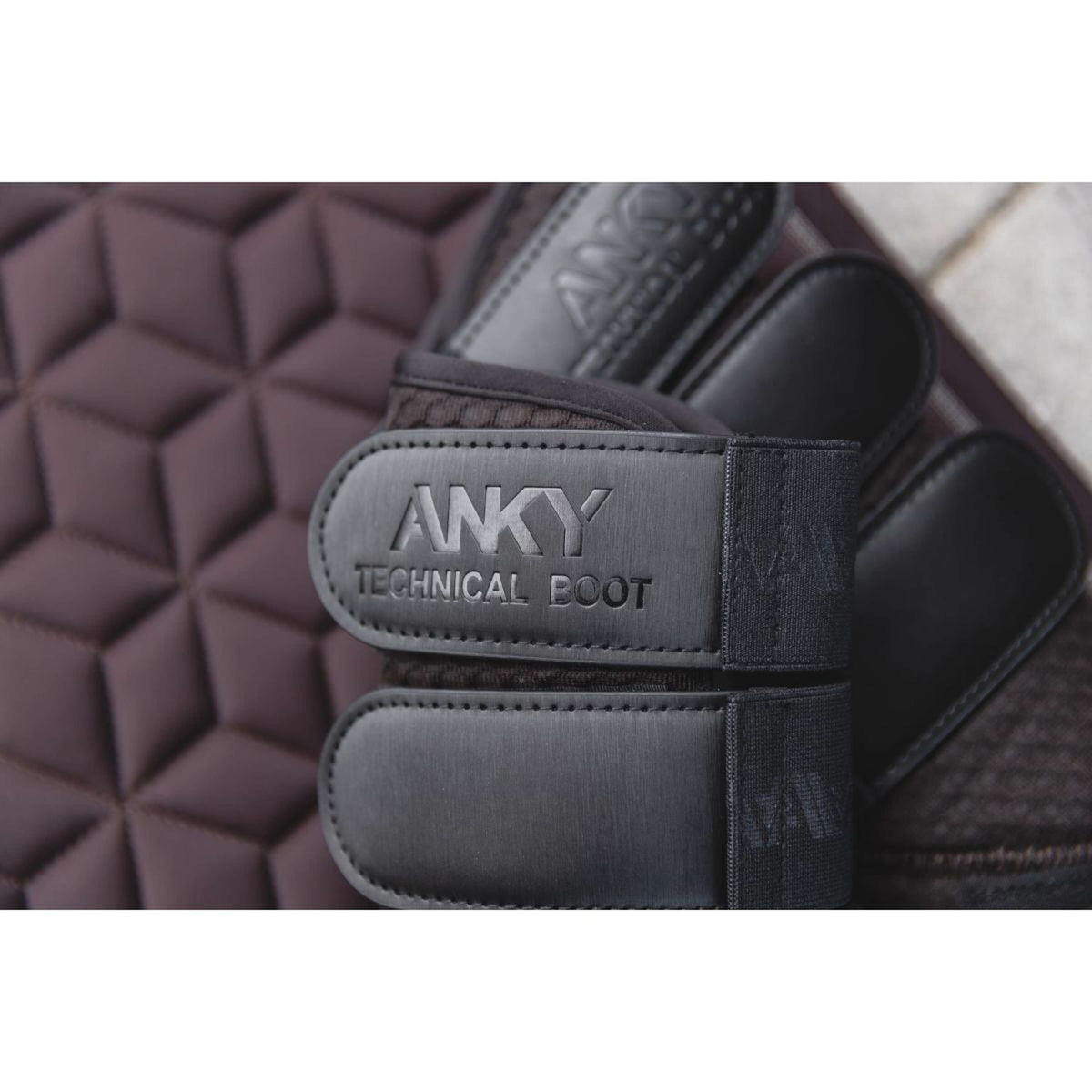 ANKY Protectores de piernas AW25 3D Mesh Chocolate Torte