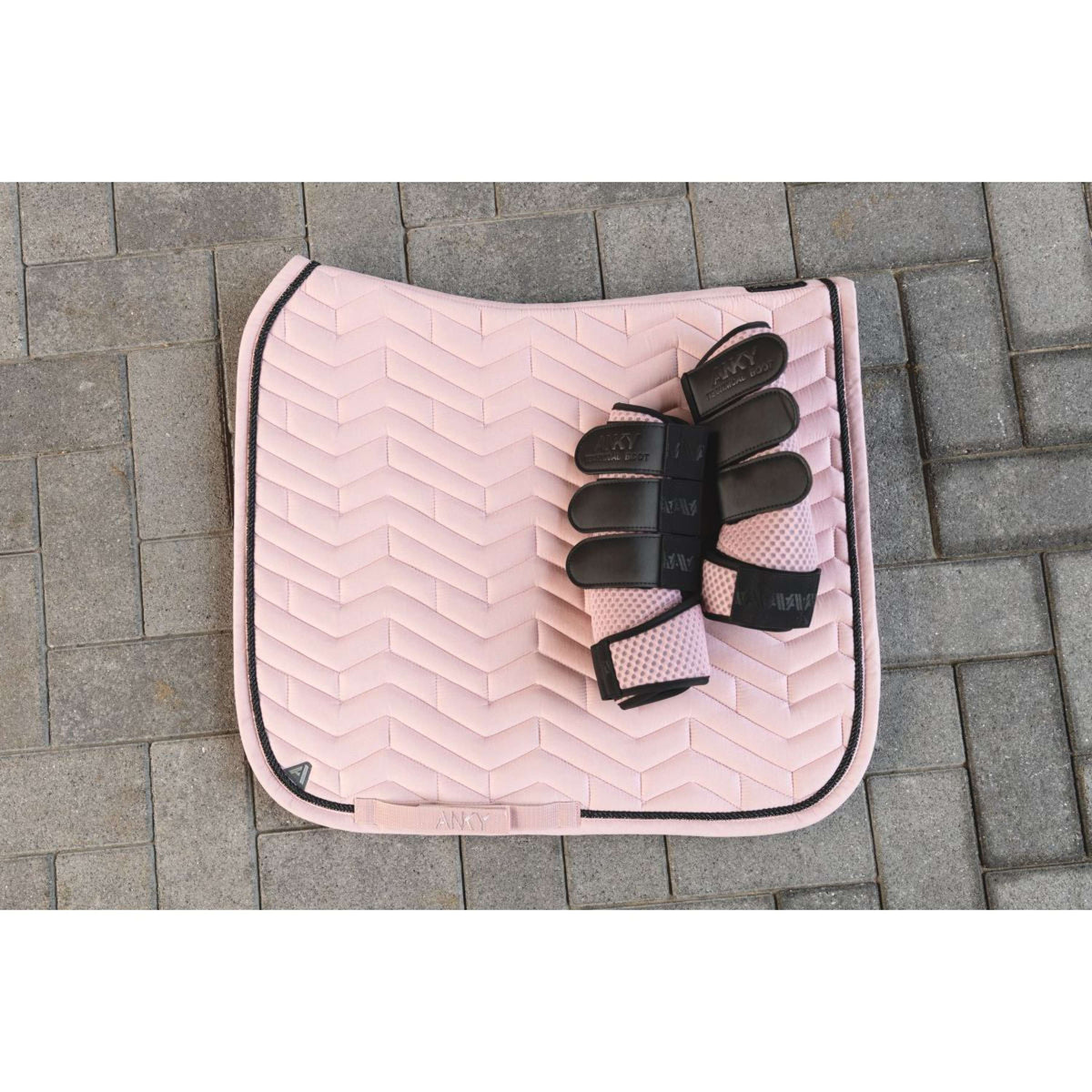 ANKY Protectores de piernas AW25 3D Mesh Bridal Rose
