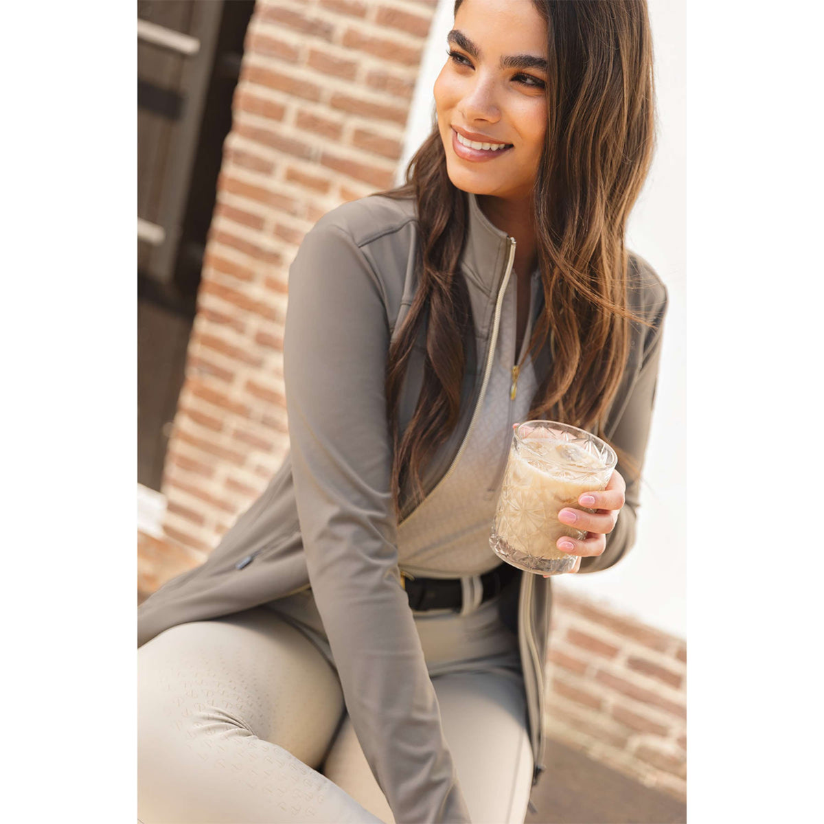 ANKY Sudadera con capucha y cremallera Sub Layer ATC261103 Bungee Cord