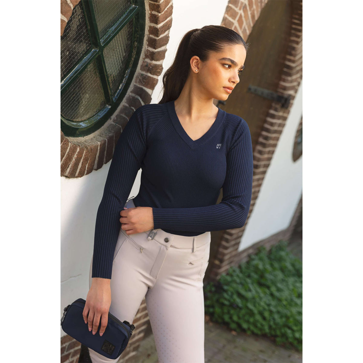 ANKY PantalÃ³n de EquitaciÃ³n Lucidity XR261102 Full Grip Island Fossil