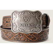 Ariat Cinturón Cow Buckle Hombres Negro
