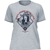 Ariat Camiseta Don't Press Your Luck Mujer Ice Blue