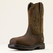 Ariat Botas Western WorkHog XT Waterproof Wide Square Carbon Toe Hombres Brown/Mocha