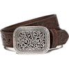 Ariat Cinturón Rhinestone Fillagree Marron