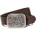 Ariat Cinturón Rhinestone Fillagree Marron