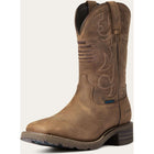 Ariat Western Boots Hybrid Patriot H2O Hombres Distressed Brown