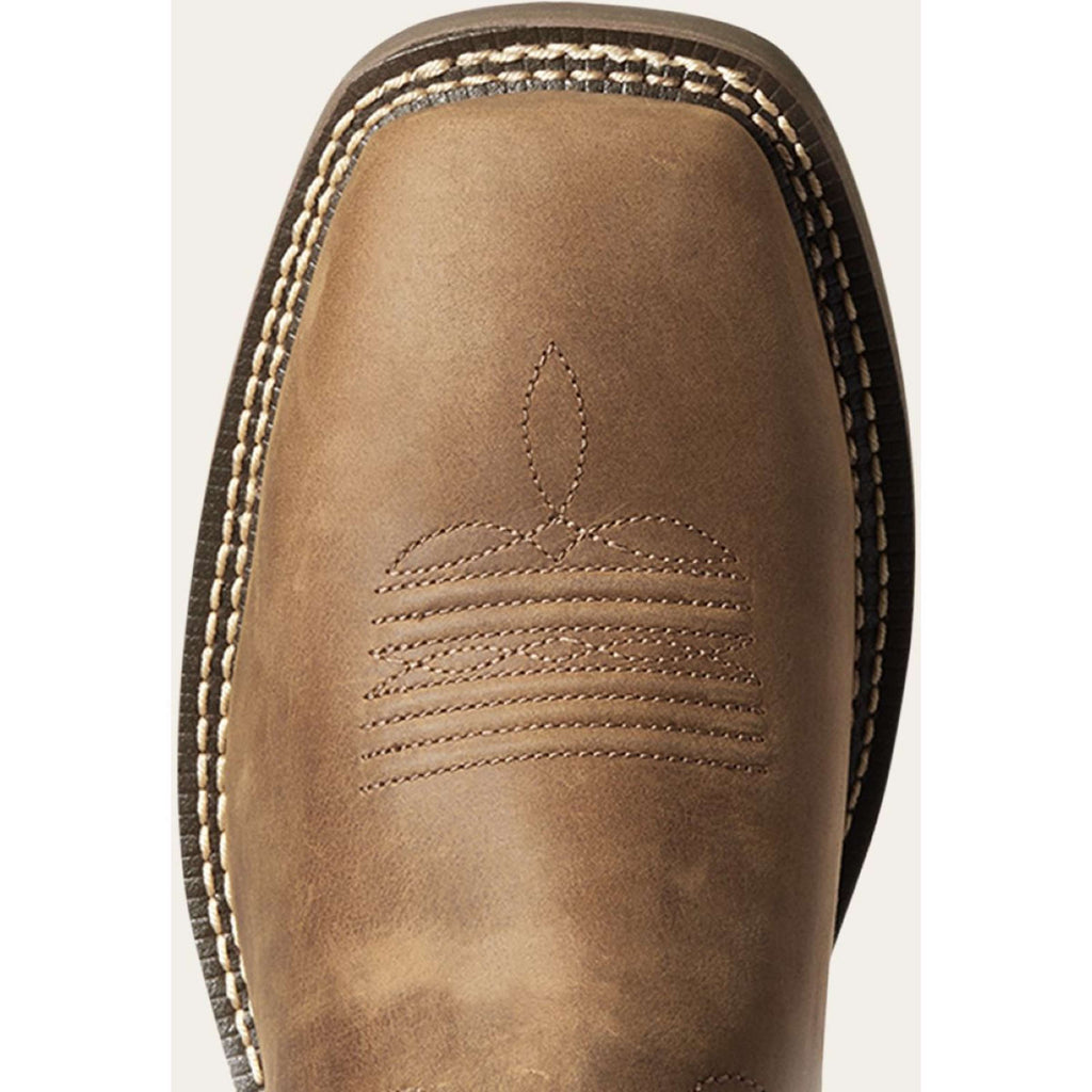 Ariat Western Boots Hybrid Patriot H2O Hombres Distressed Brown