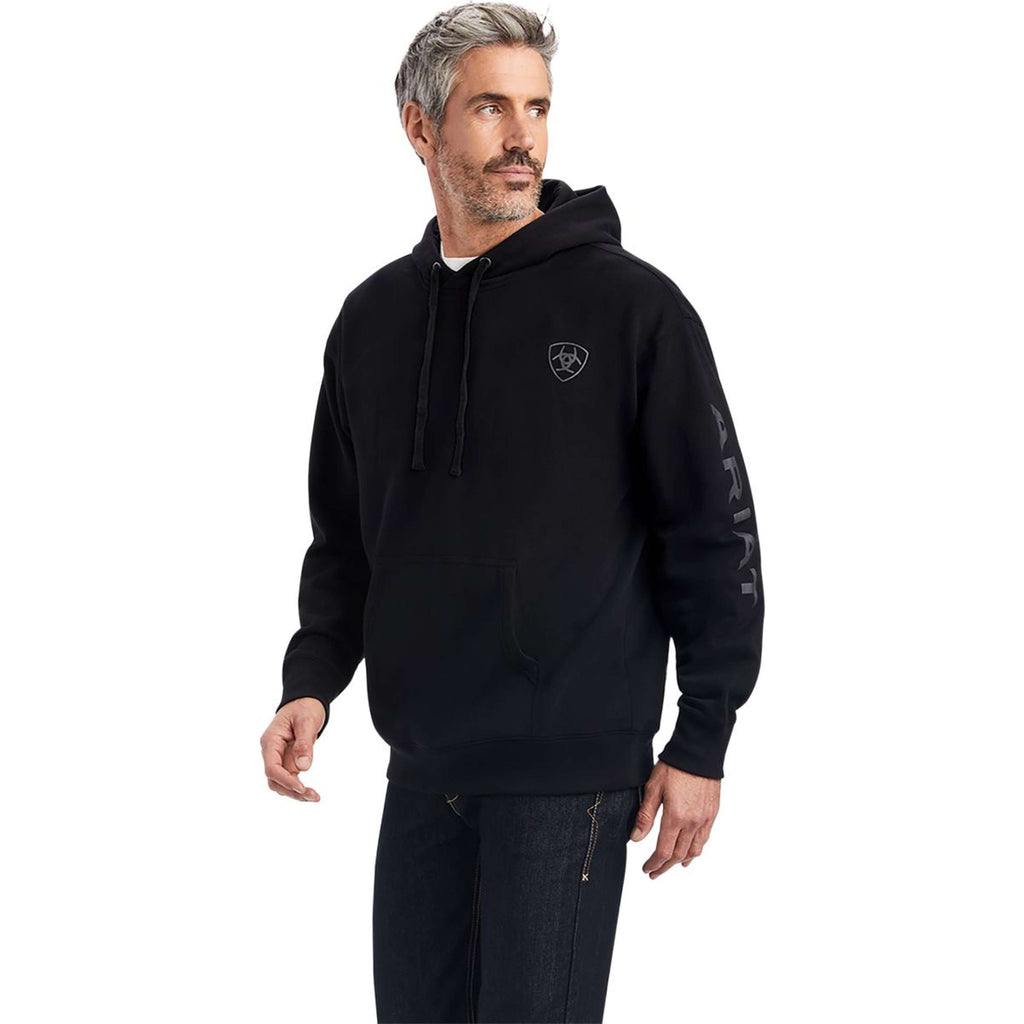 Ariat Suéter Logo Hombres Negro