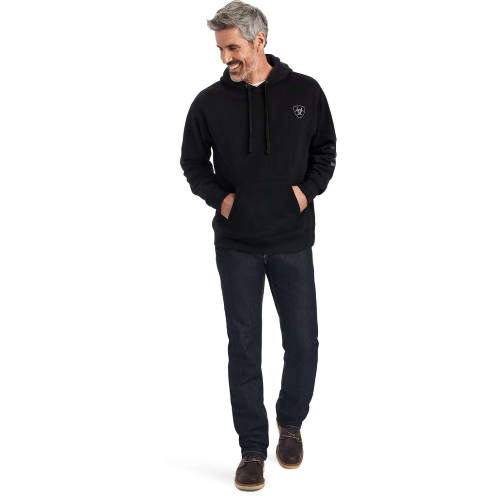 Ariat Suéter Logo Hombres Negro