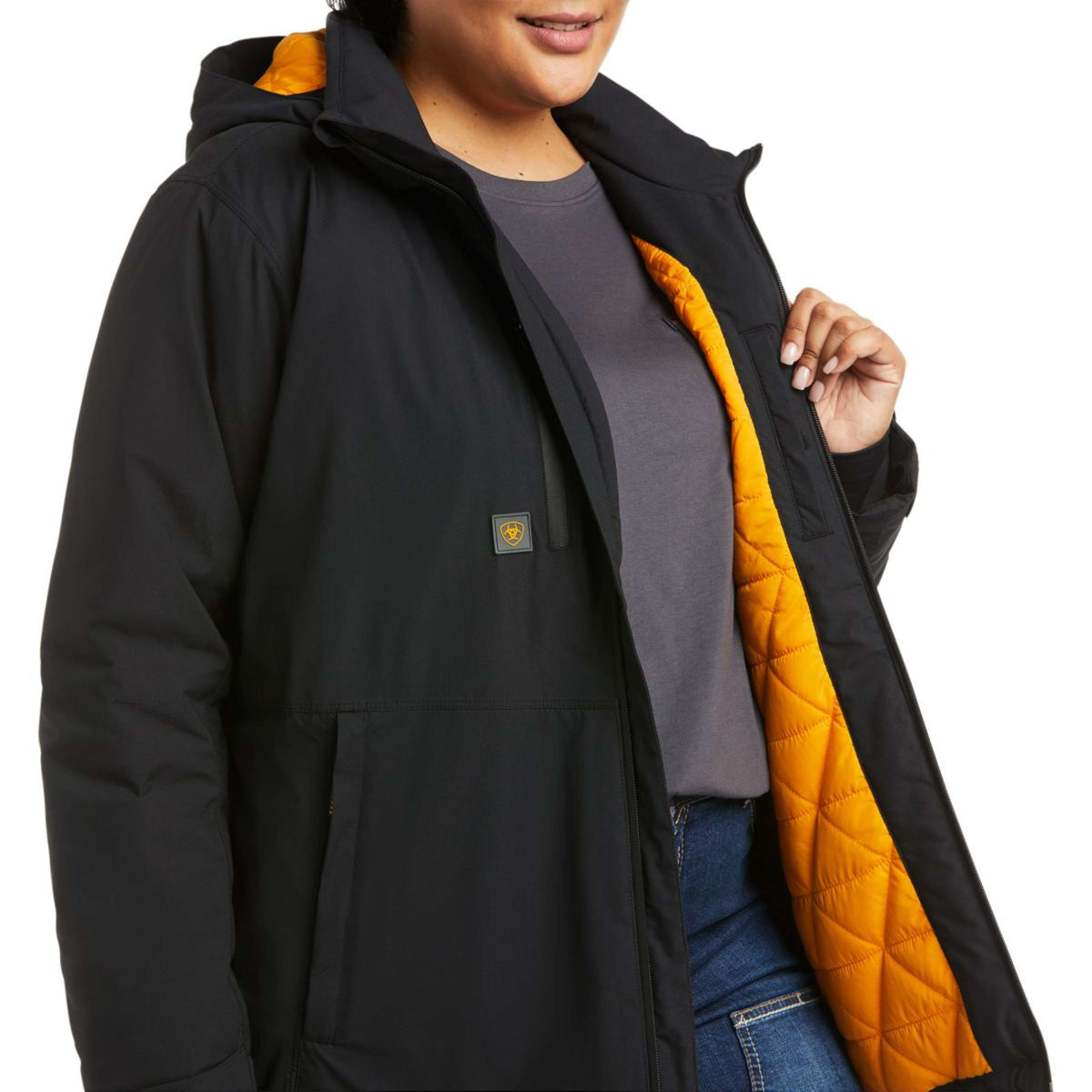 Ariat Chaqueta Rebar Storm Fighter 2.0 Waterproof Mujer Negro