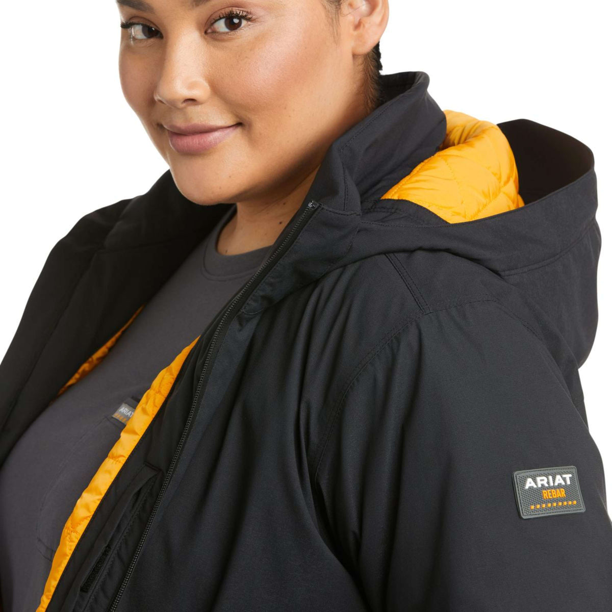 Ariat Chaqueta Rebar Storm Fighter 2.0 Waterproof Mujer Negro