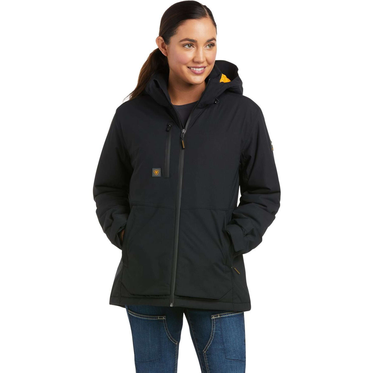 Ariat Chaqueta Rebar Storm Fighter 2.0 Waterproof Mujer Negro