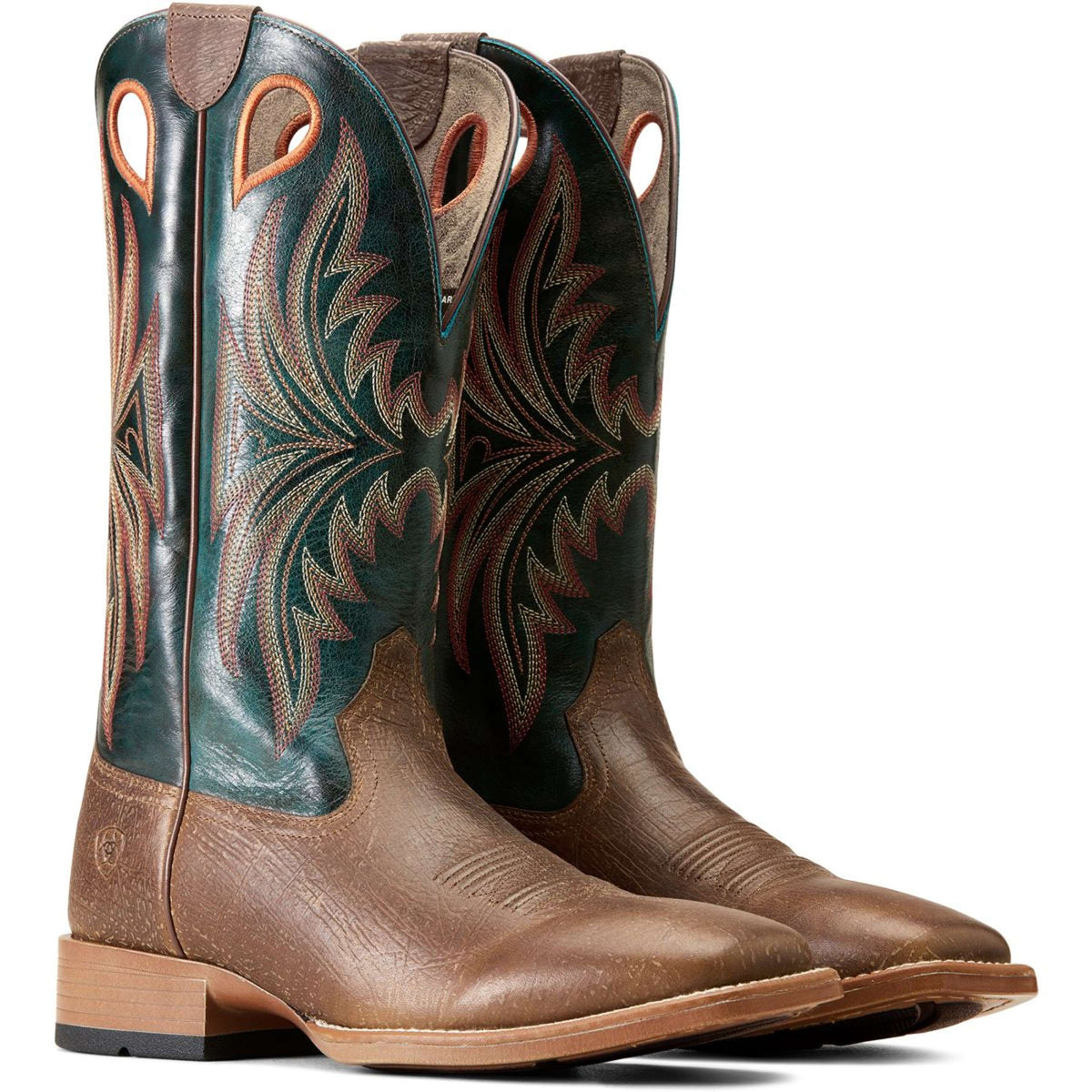 Ariat Bota occidental Granger Ultra Hombres Brown Bark/Sea Green