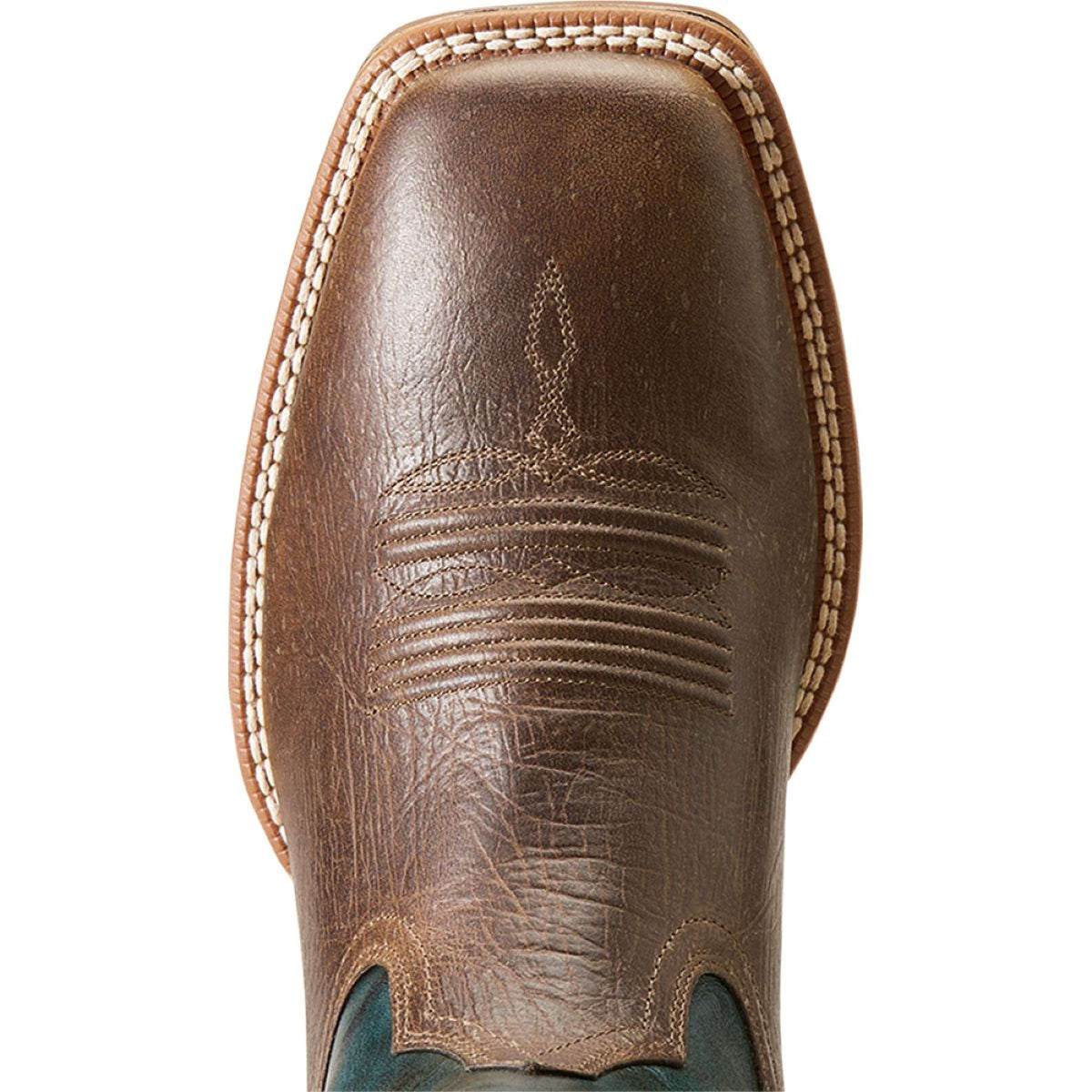 Ariat Bota occidental Granger Ultra Hombres Brown Bark/Sea Green