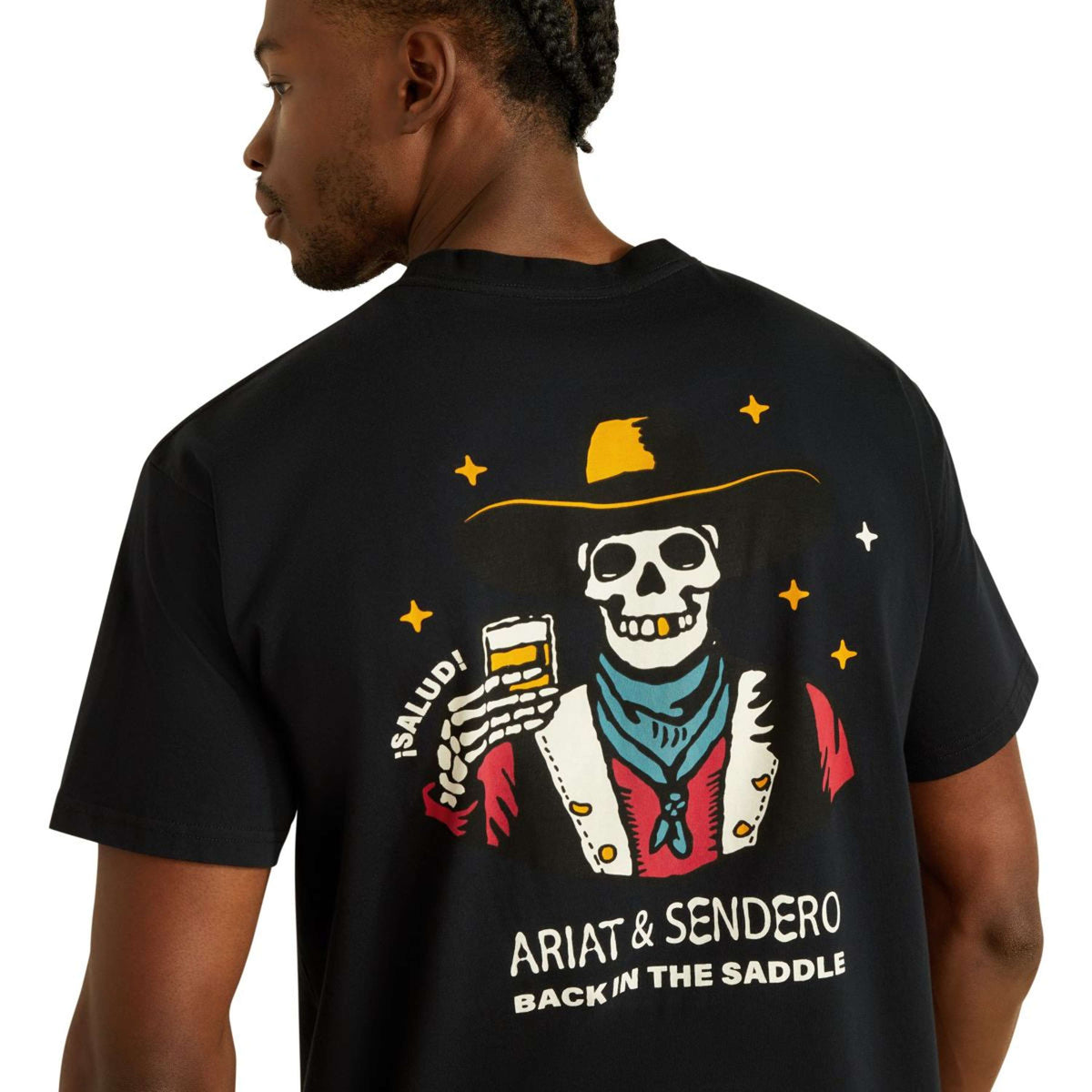 Ariat Camiseta Sendero Hombres Negro