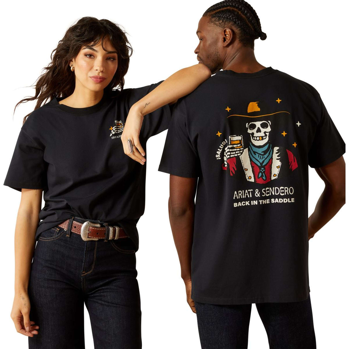 Ariat Camiseta Sendero Hombres Negro