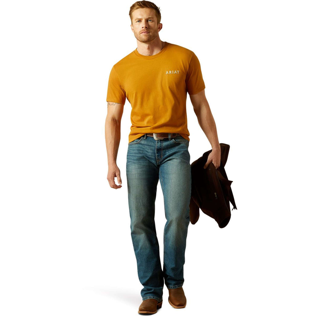 Ariat Camiseta Scorpion Seal Hombres Naranja