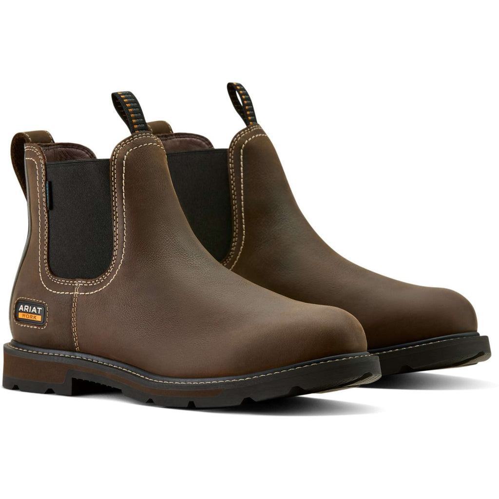 Ariat Botines Groundbreaker Chelsea H20 Hombres Marron oscuro