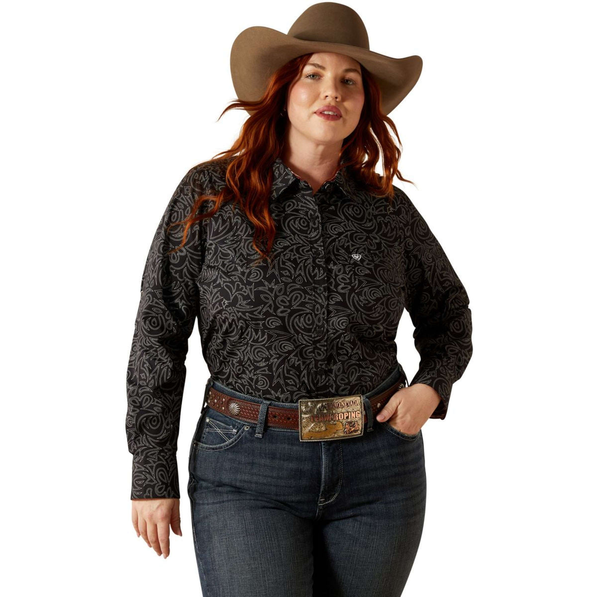 Ariat Blusa Kirby Mujer Negro