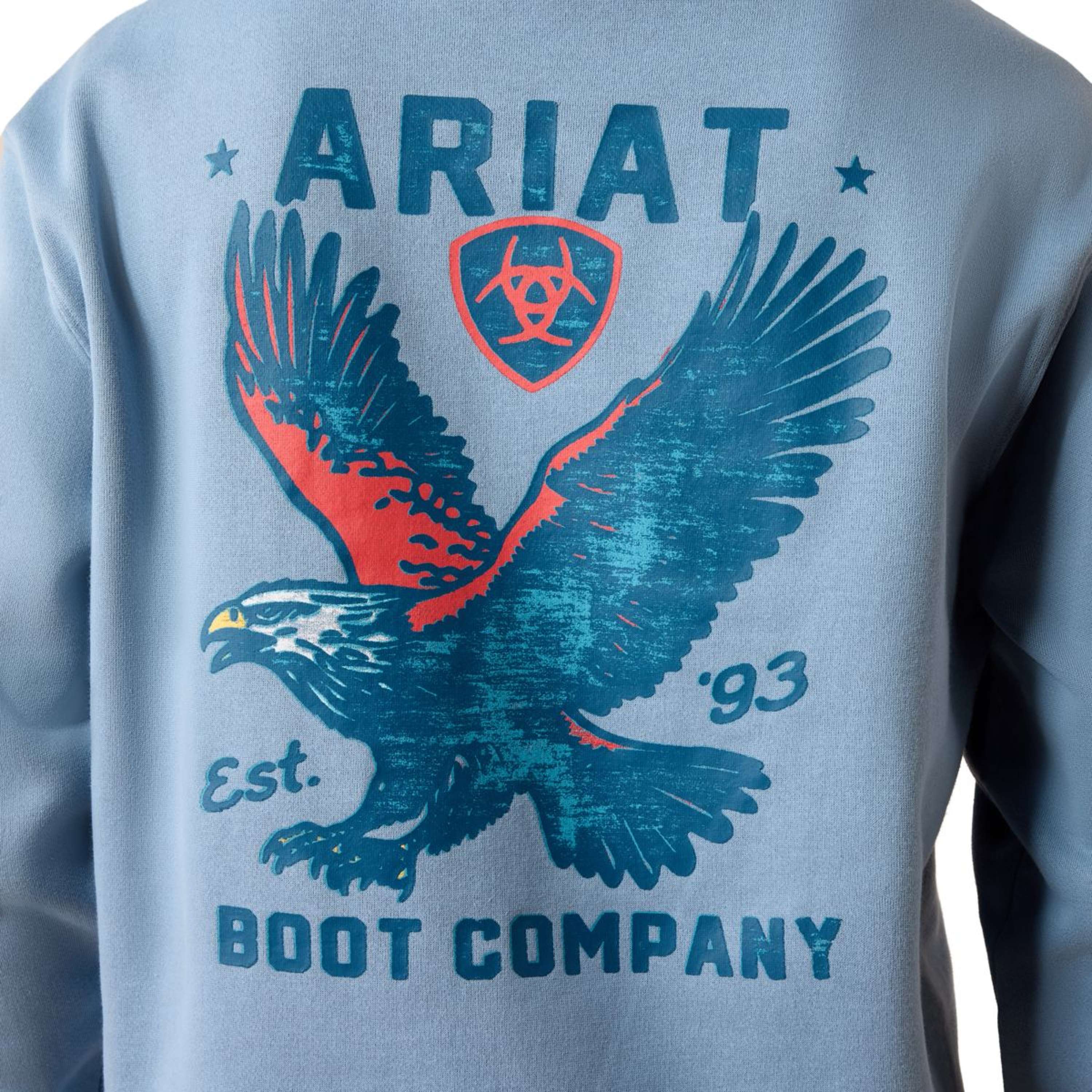 Ariat Suéter Freedom Eagle Hombres Light Denim