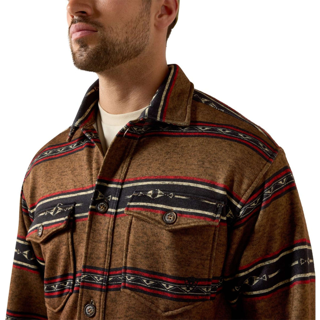 Ariat Blusa Caldwell Hombres Toffee Serape