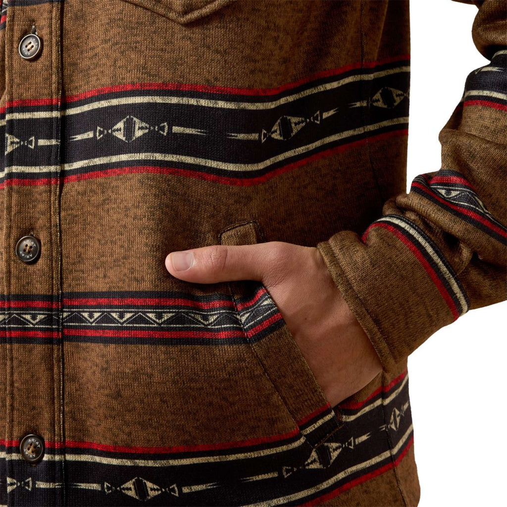 Ariat Blusa Caldwell Hombres Toffee Serape