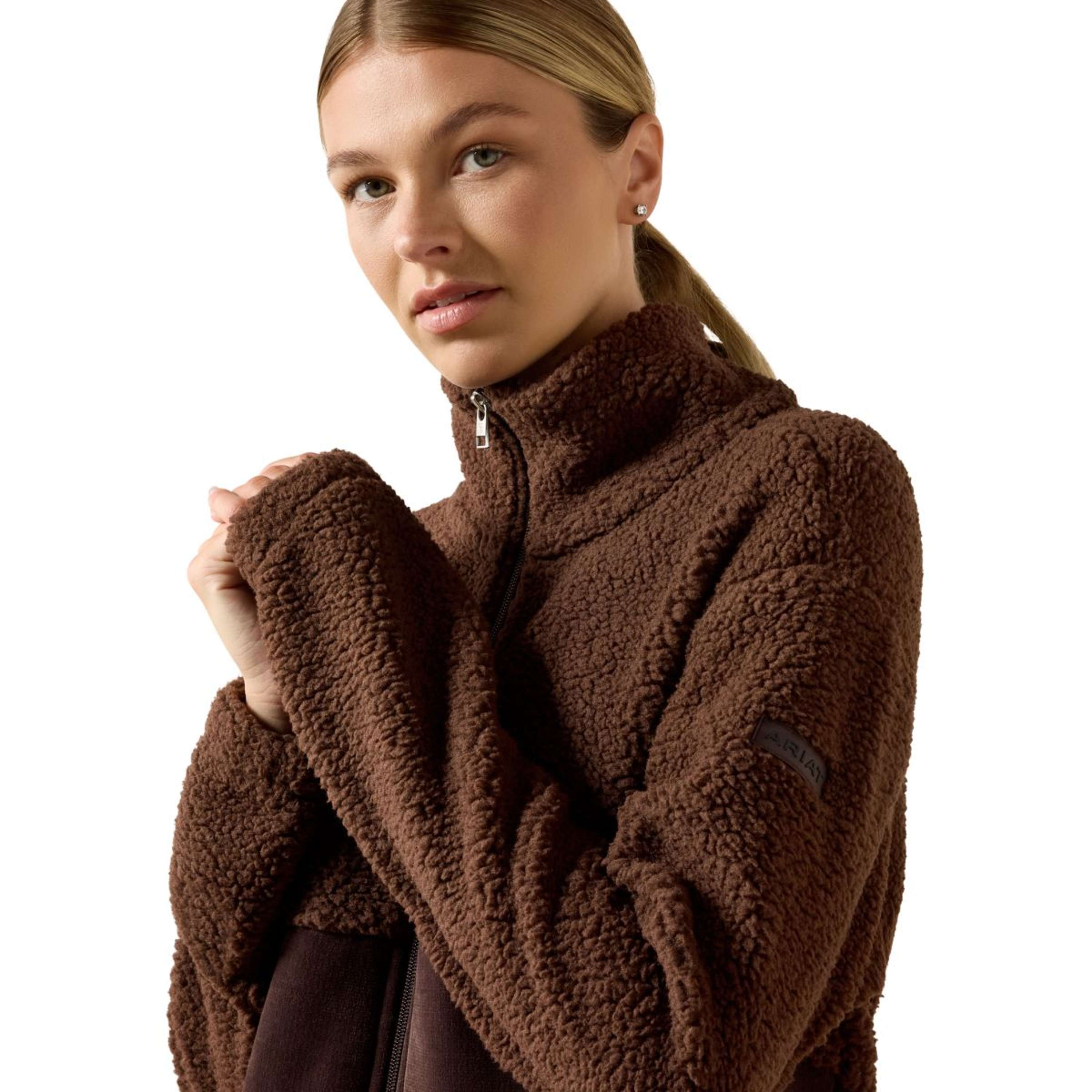 Ariat Sudadera con capucha y cremallera Laviolette Mujer Chocolate Plum