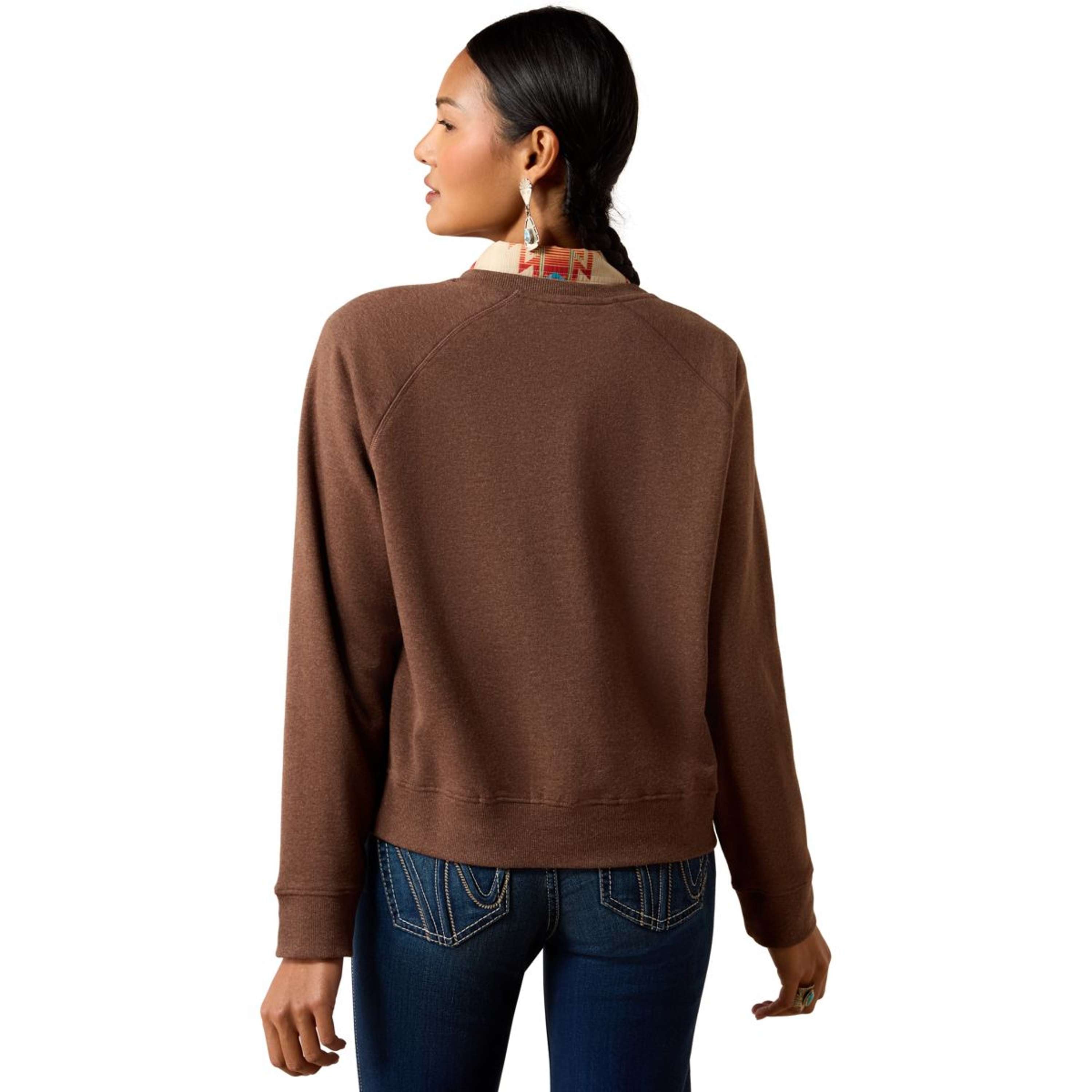 Ariat Suéter Essential Crew Mujer Chicory Coffee