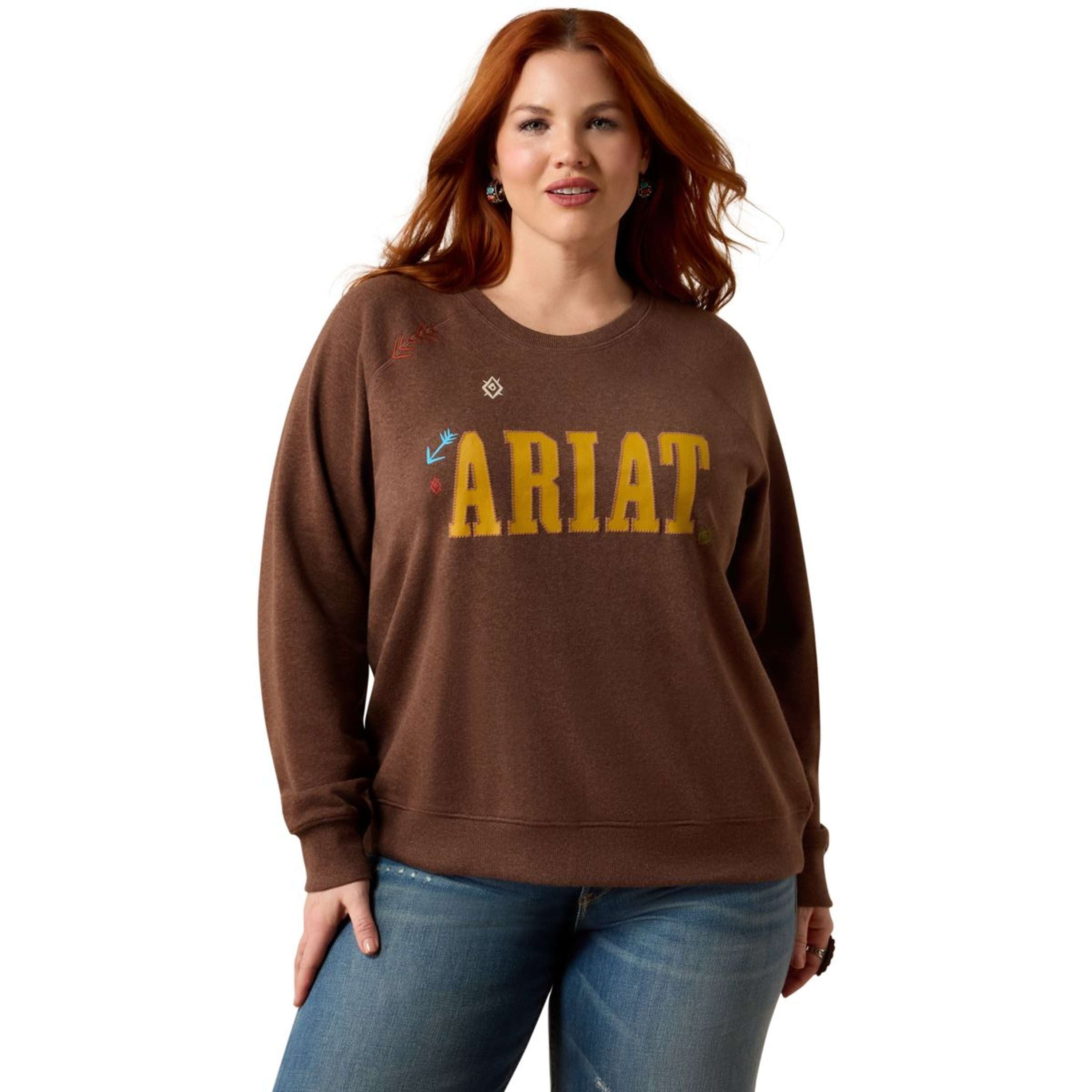 Ariat Suéter Essential Crew Mujer Chicory Coffee