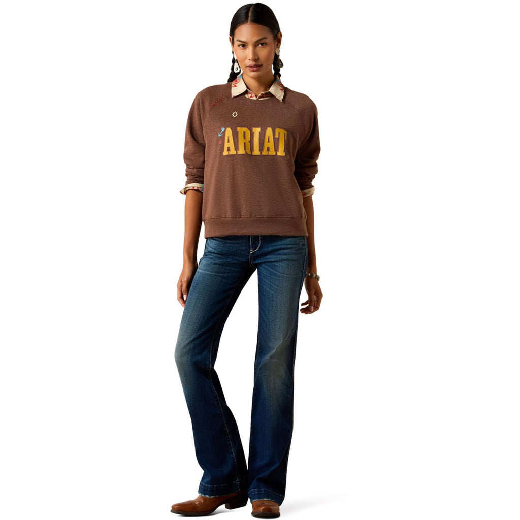 Ariat Suéter Essential Crew Mujer Chicory Coffee