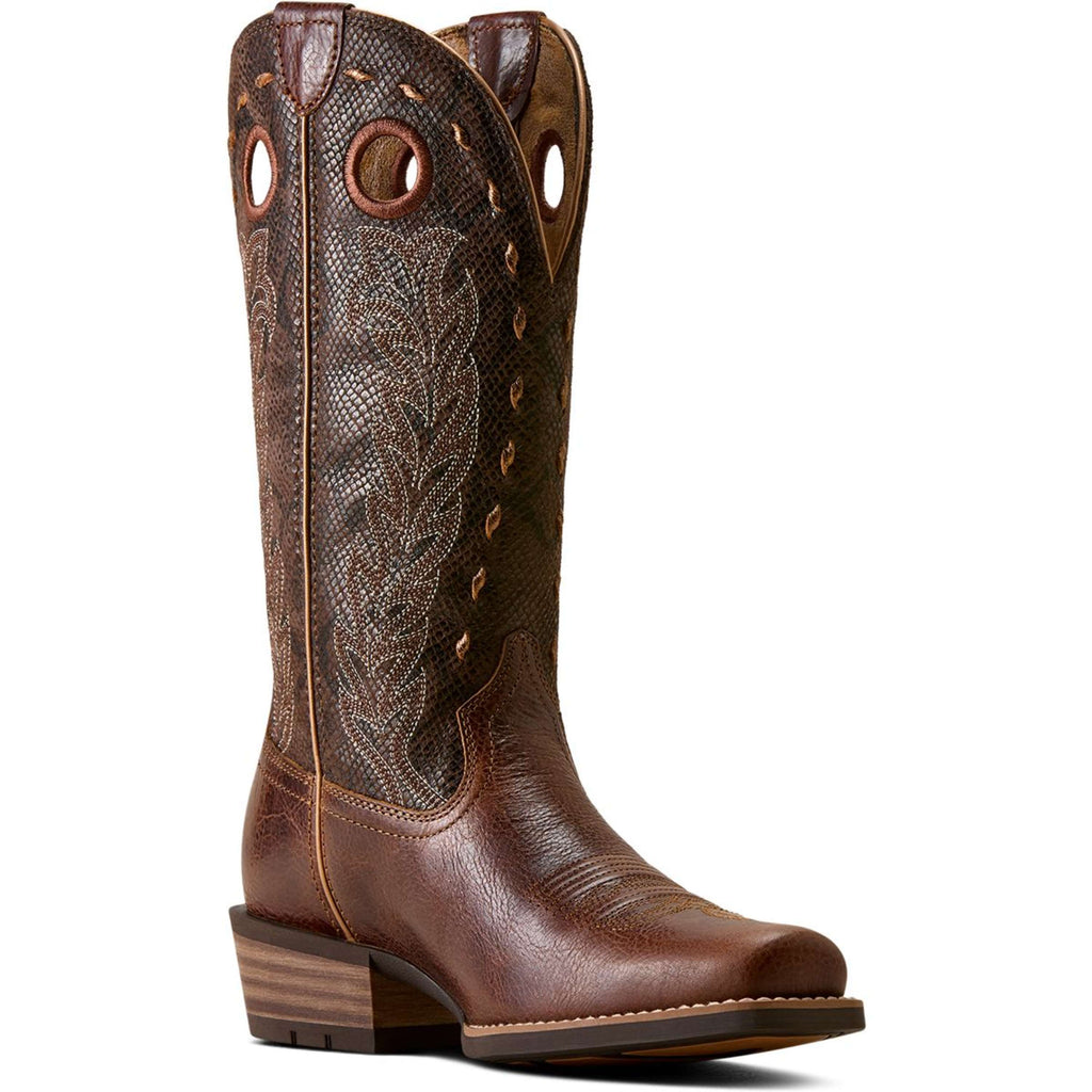 Ariat Botas Western Lucera NcToe Mujer Deepest Tan/Chocolate Snake