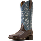 Ariat Botas Western Round Up Holly Mujer Chocolate Croc