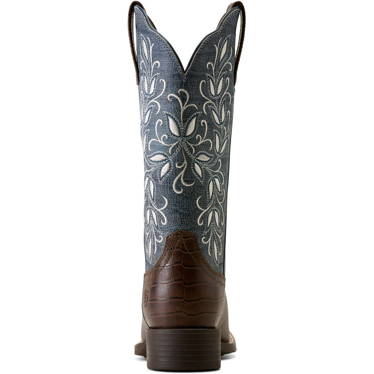 Ariat Botas Western Round Up Holly Mujer Chocolate Croc