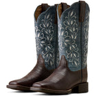Ariat Botas Western Round Up Holly Mujer Chocolate Croc