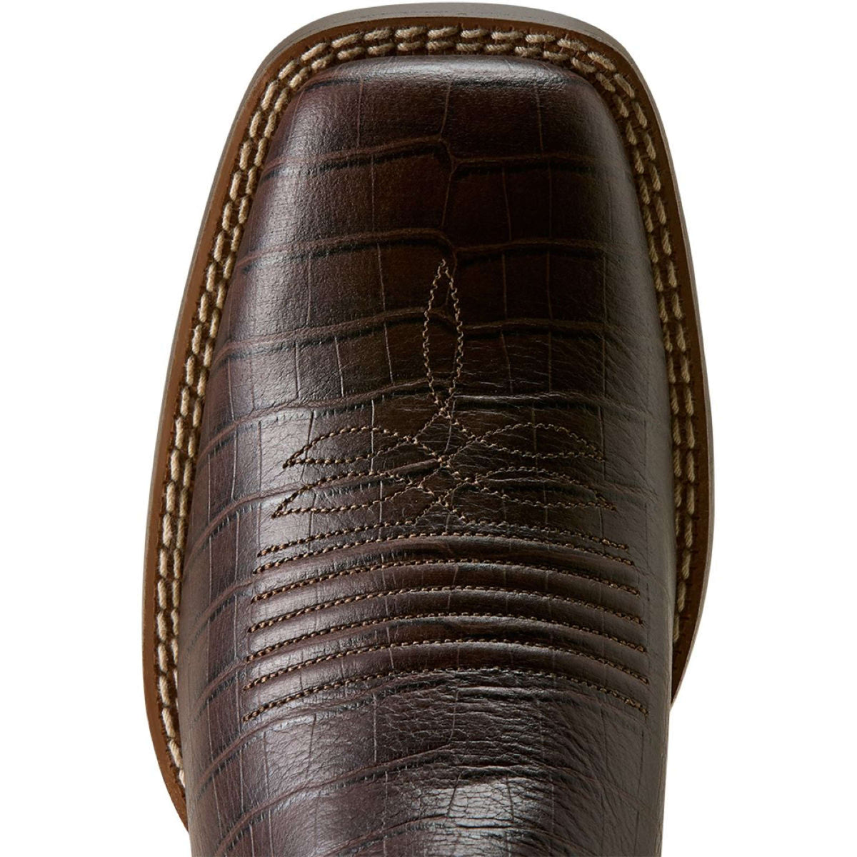 Ariat Botas Western Round Up Holly Mujer Chocolate Croc