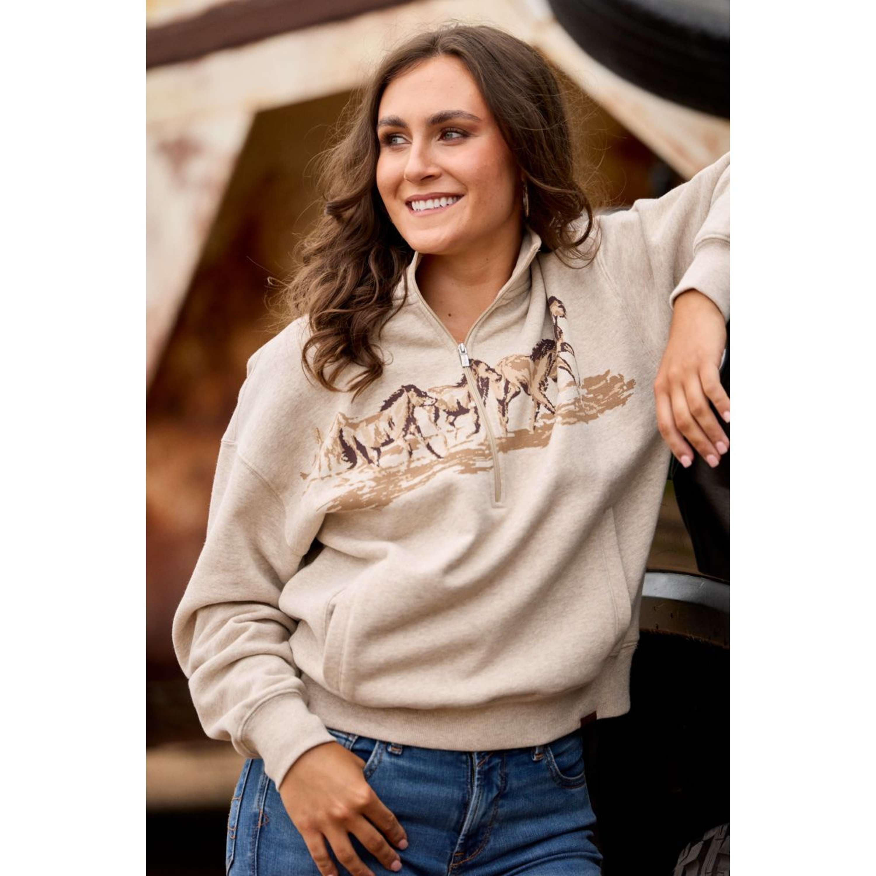 Ariat Suéter Running Wild Mujer Avena