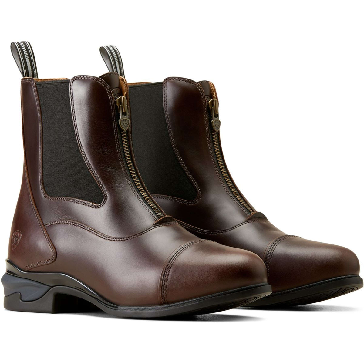 Ariat Botines Devon Zip Hombres Chocolate Encerado