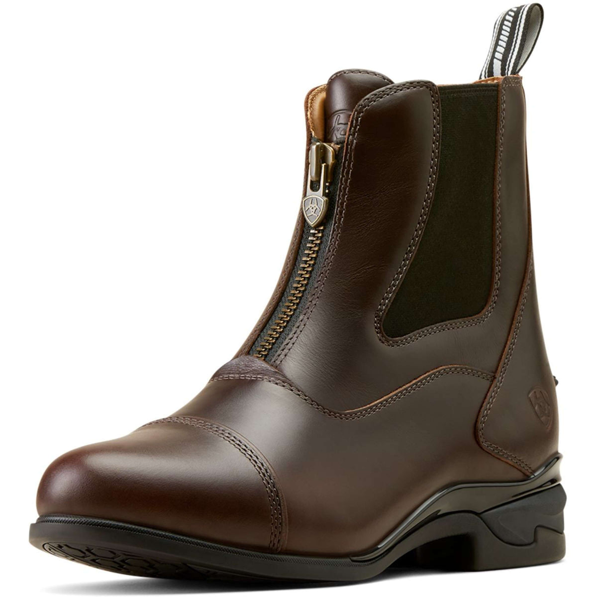 Ariat Botines Devon Zip Mujer Chocolate Encerado