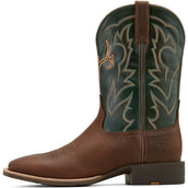 Ariat Botas Western Sport Outdoor Hombres Brown Oiled/Tack Green