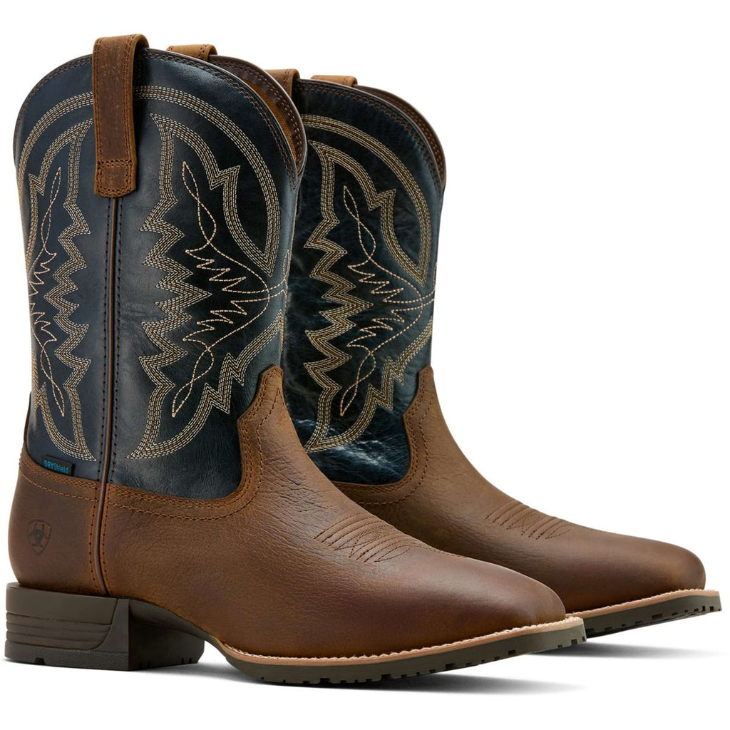 Ariat Botas Western Hybrid Ranchwork H2O Hombres Tavern Taupe/Dark Denim