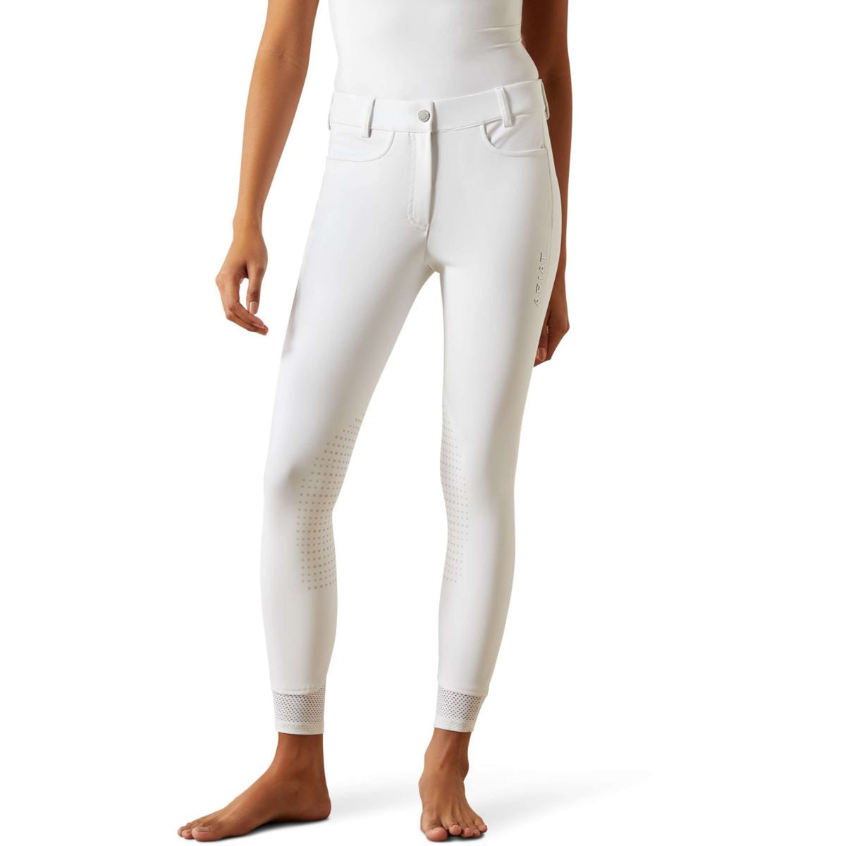 Ariat Pantalón de Equitación Tri Factor Show Blanco