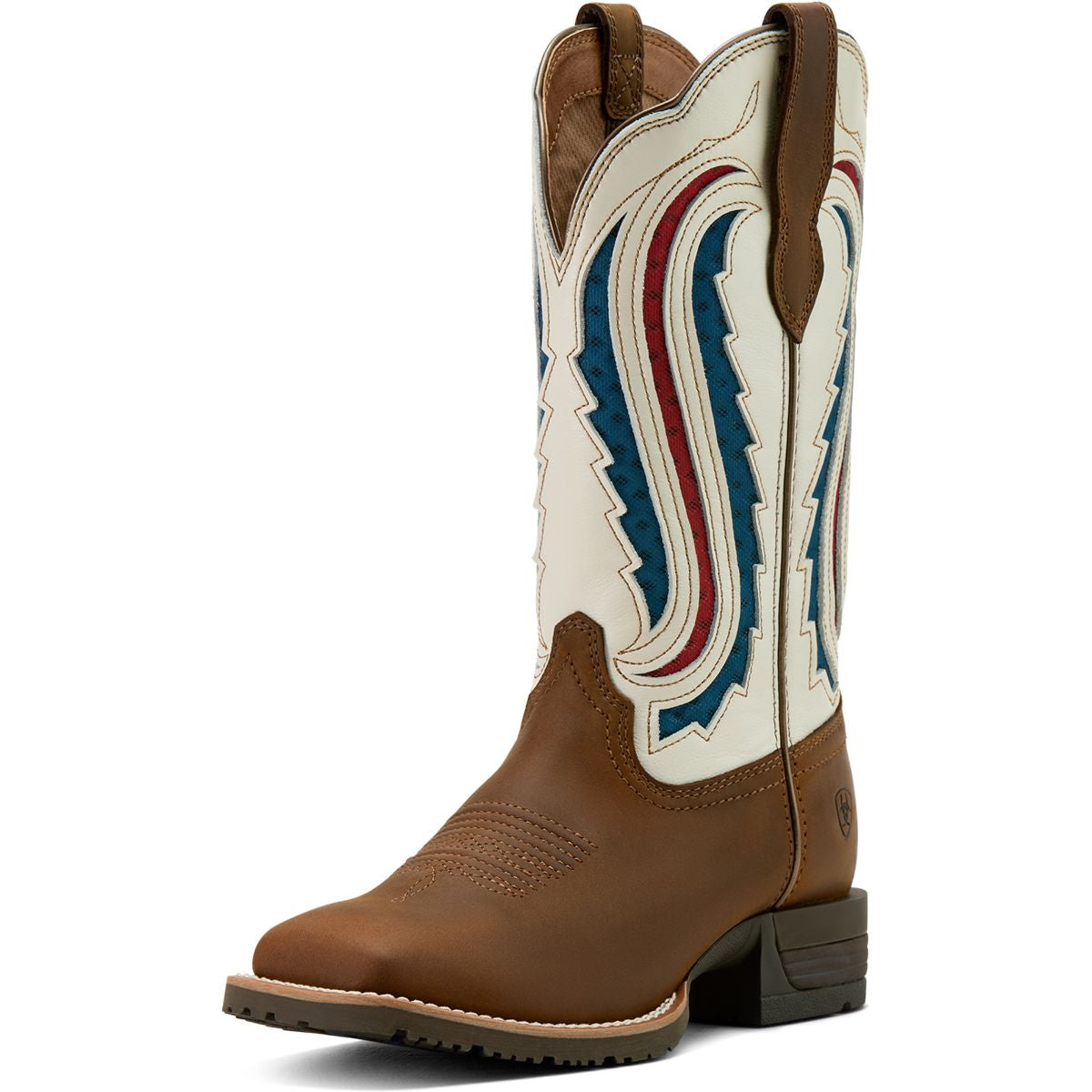 Ariat Botas Western Hybrid Ranchwork Venttek Mujer Distressed Brown/Crema
