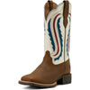Ariat Botas Western Hybrid Ranchwork Venttek Mujer Distressed Brown/Crema