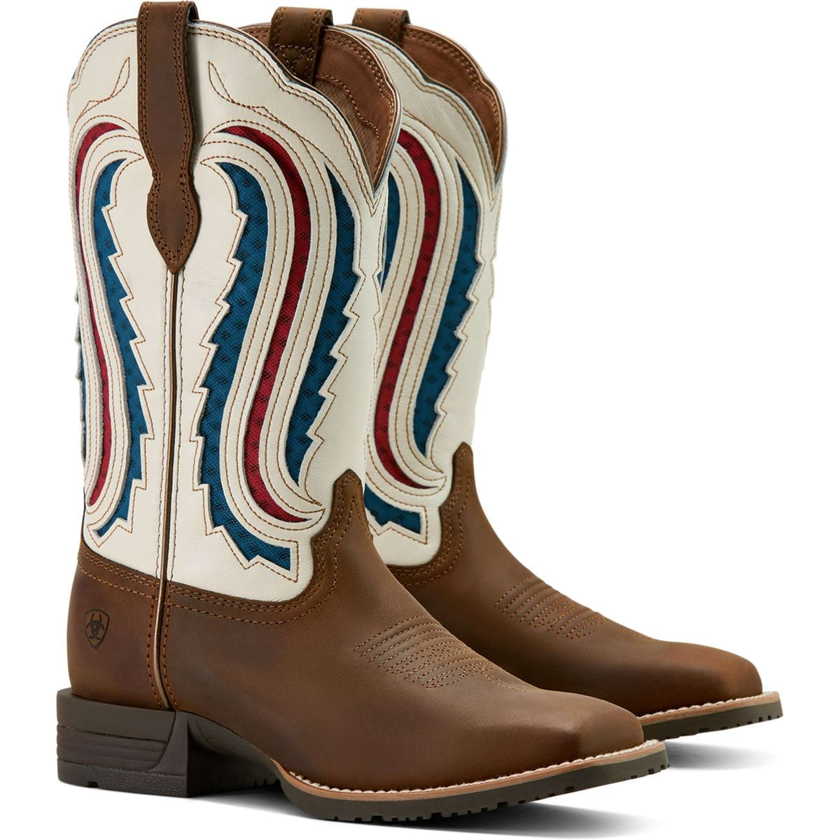 Ariat Botas Western Hybrid Ranchwork Venttek Mujer Distressed Brown/Crema