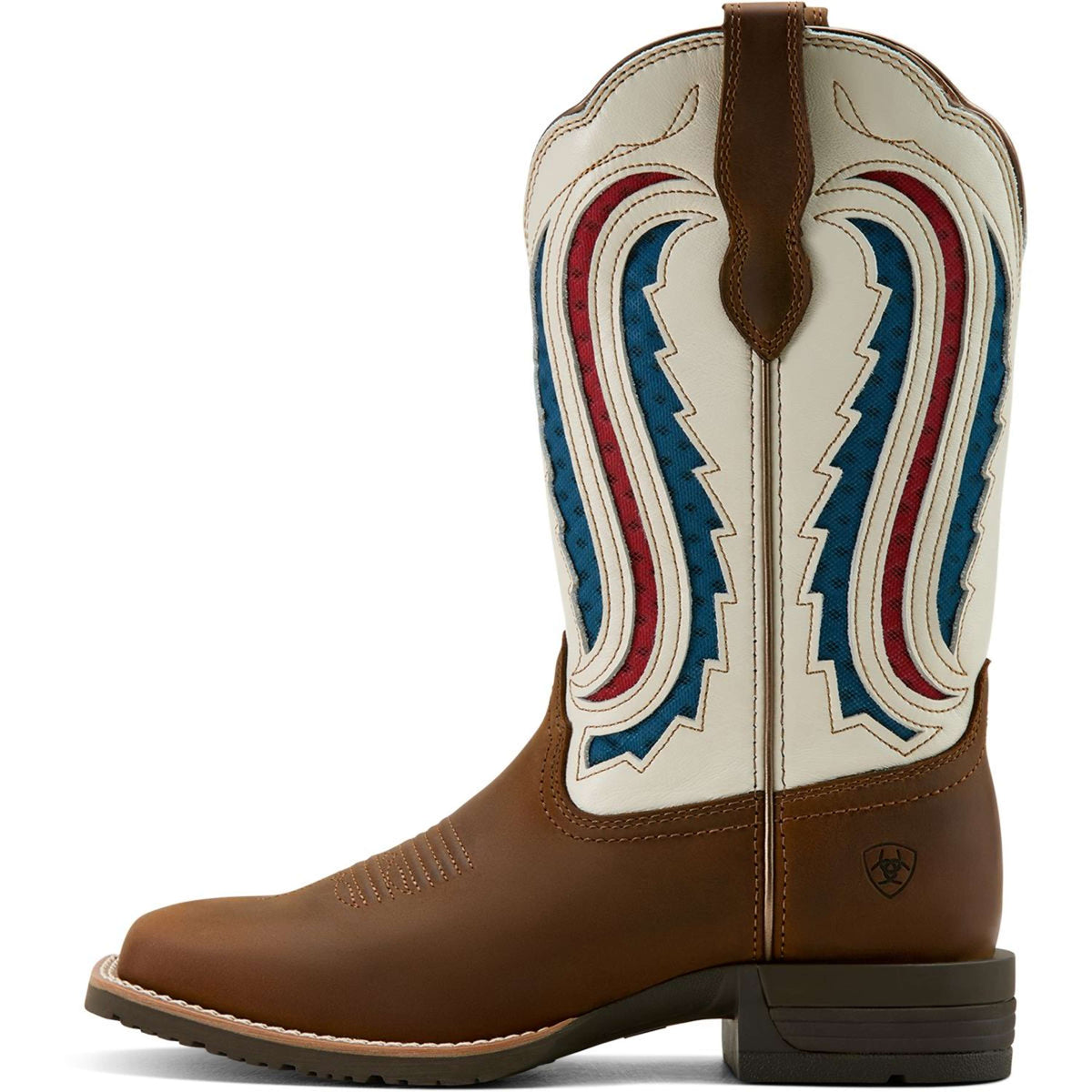 Ariat Botas Western Hybrid Ranchwork Venttek Mujer Distressed Brown/Crema