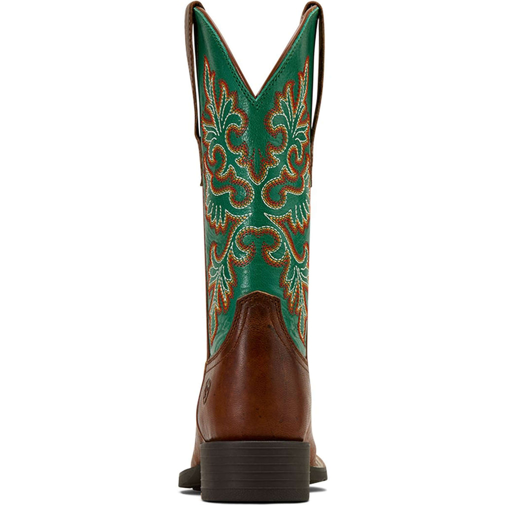 Ariat Botas Western Round Up Stretchfit Mujer Arizona Brown/Aged Jade