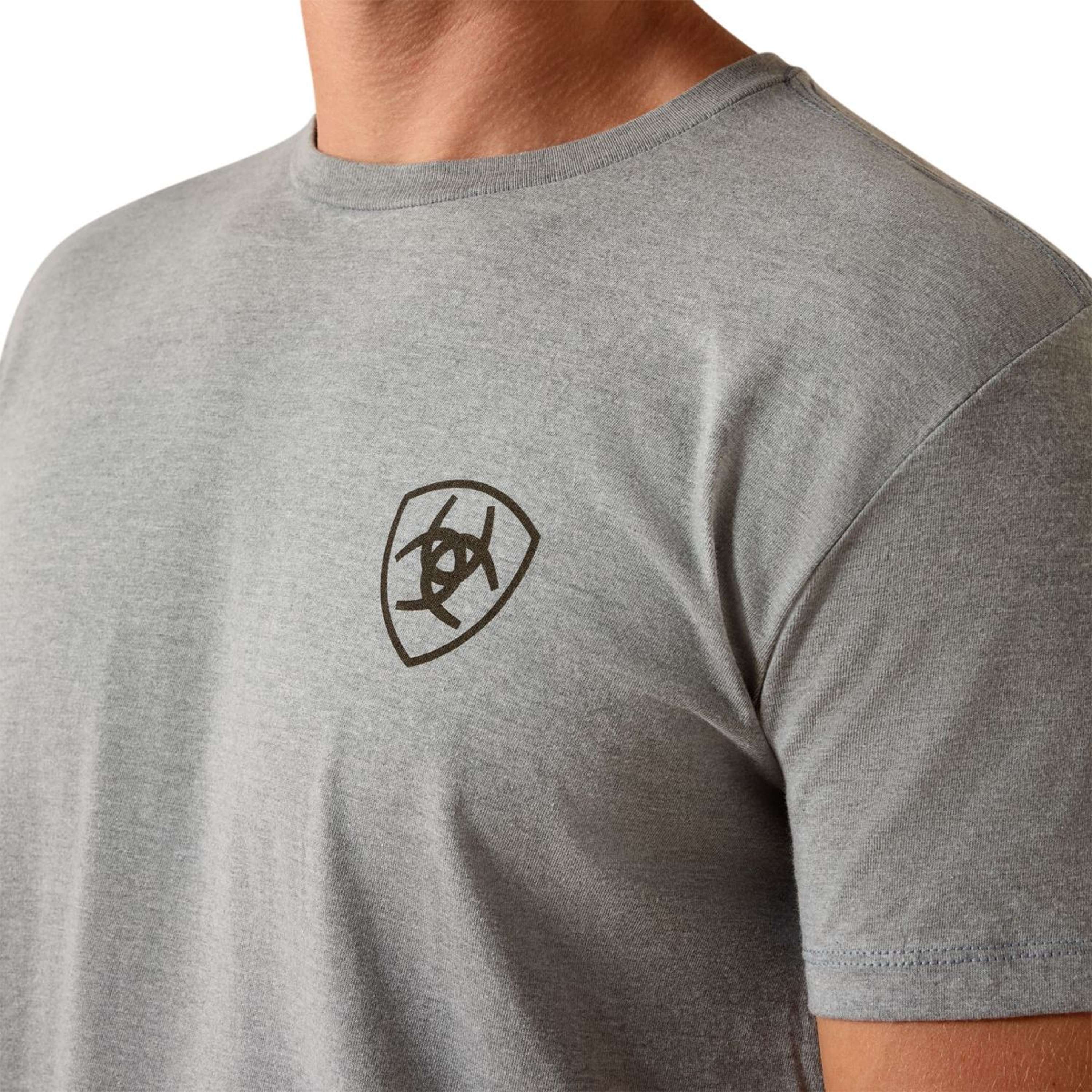Ariat T-Shirt Banner Badge Hombres Gris