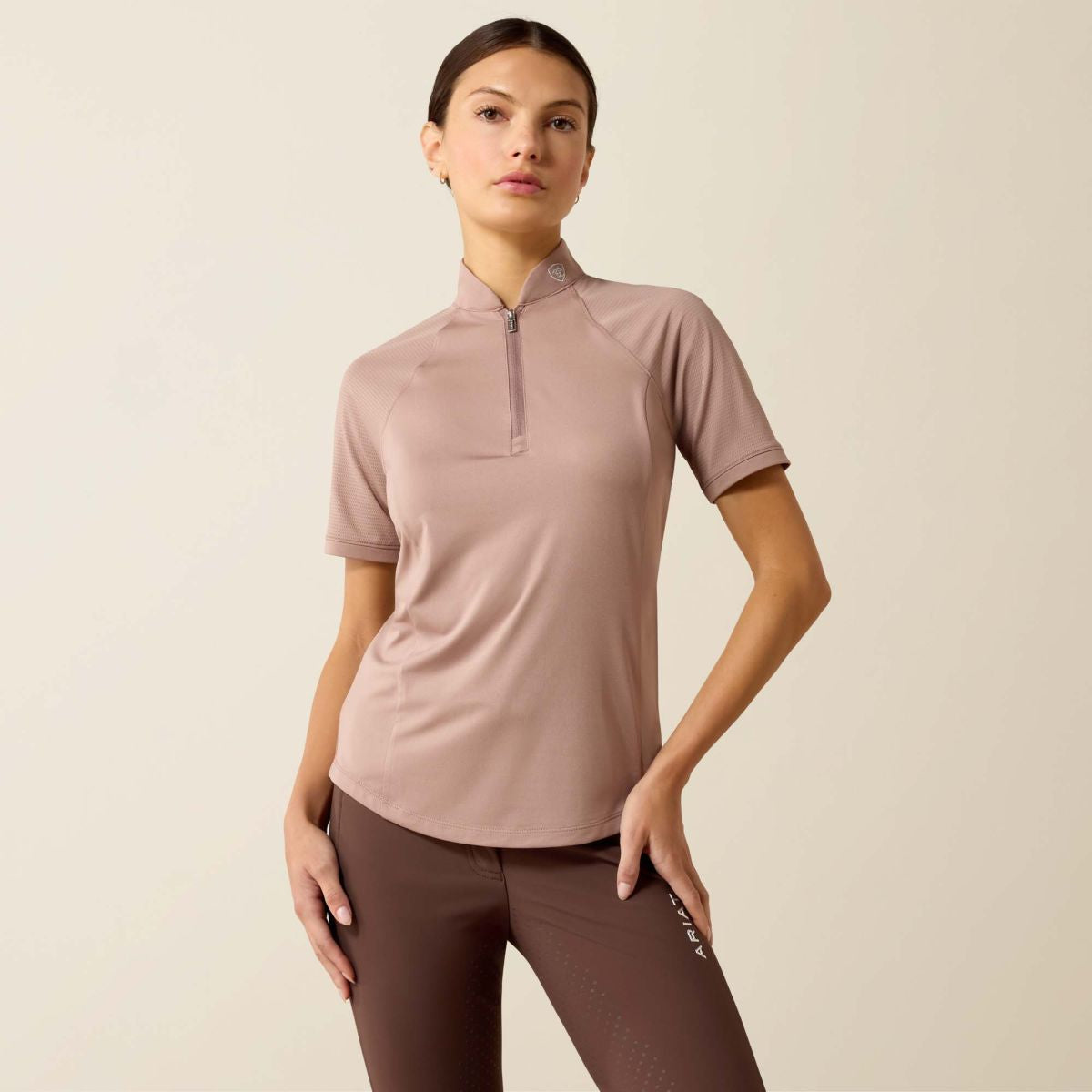 Ariat T-Shirt Soquel 1/4 Zip Baselayer Mujer Antler