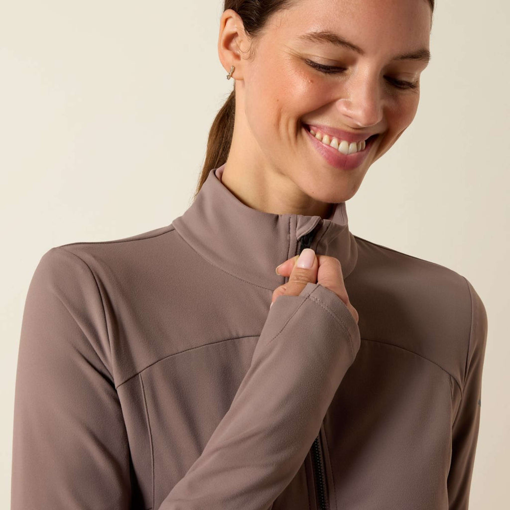 Ariat Sudadera con capucha y cremallera Solveil Full Zip Mujer Iron