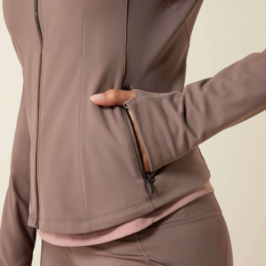 Ariat Sudadera con capucha y cremallera Solveil Full Zip Mujer Iron